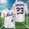 Snoopy New York Mets Baseball Jersey 3 3