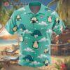 Snorlax Pattern Pokemon Hawaiian Shirt 4 4