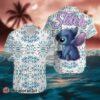 Stitch Blue Leaves Pattern Disney Cruise 2024 Disney Hawaiian Shirt 1 1