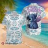 Stitch Blue Leaves Pattern Disney Cruise 2024 Disney Hawaiian Shirt 3 3