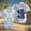 Stitch Blue Leaves Pattern Disney Cruise 2024 Disney Hawaiian Shirt 4 4