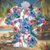 Stitch Cartoon Graphics Red Hibiscus Hawaiian Shirt 4 4