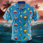 Super Mario Items Pattern Hawaiian Shirt 1 1