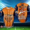 Volunteers Go Vols Big Orange Country Tennessee Baseball Jersey 1 1 2