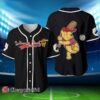 Winnie Pooh Red Black Cute Disney Baseball Jersey 1 1 1