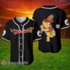 Winnie Pooh Red Black Cute Disney Baseball Jersey 2 2 1