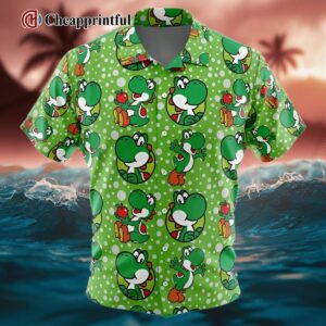 Yoshi Super Mario Bros Hawaiian Shirt 1 1