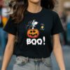 Funny Boo Pumpkin Peanuts Woodstock And Snoopy Halloween T shirt 2 Shirt