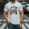 Snoopy Driving Jeep American Flag Shirt 2 shirt