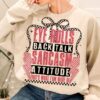 Funny Eye Rolls Back Talk Saying Shirt For Women